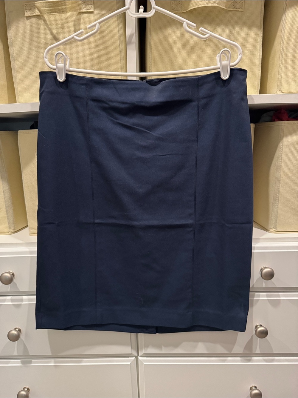 Van Heusen Navy Pencil Skirt